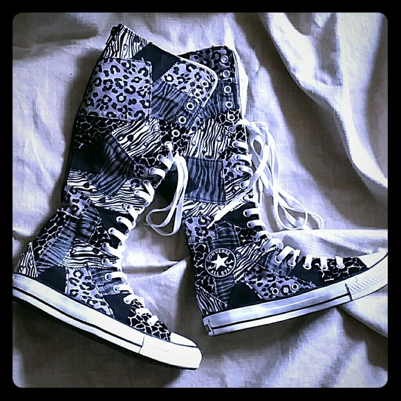 over the knee converse